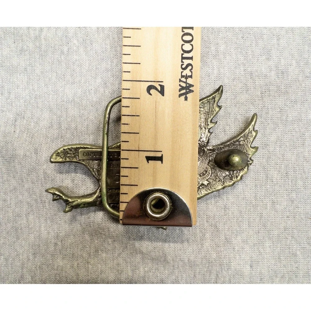 Vtg Great Chicago Buckle Co‎ Silver American Eagle 1970's USA Made